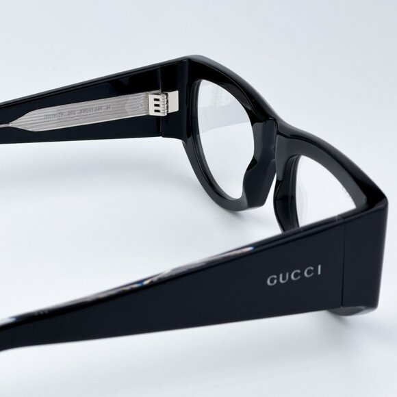 Gucci Women BRAND NEW  Sunglasses Black Transparent Rectangular GG1917S 002 - Picture 8 of 9